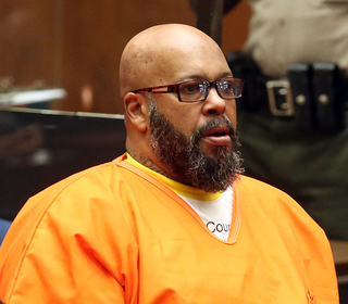 Marion “Suge” Knight appears in a Los Angeles court for a pretrial hearing at the Clara Shortridge Foltz Criminal Justice Center on Jan. 21, 2016.
Frederick M. Brown/Getty Images
